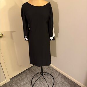 American Living Black Dress with White Details